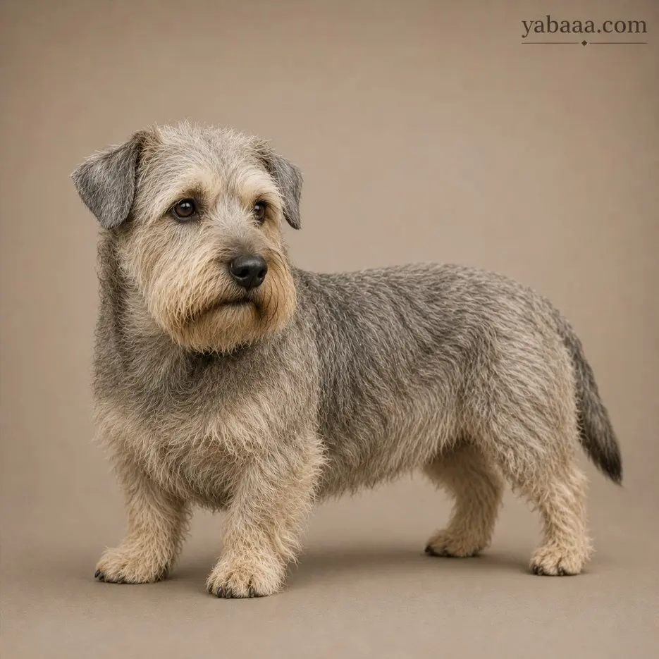 Glen of Imaal Terrier standing profile – sturdy Irish terrier dog breed