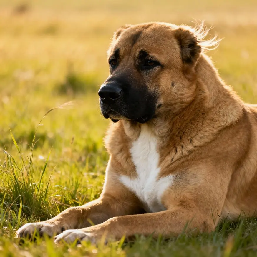 Turški Kangal počiva v naravi - naravno okolje