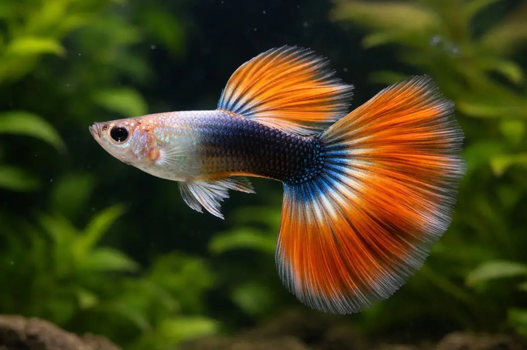 Delta Tail gupi — širok trikotni rep