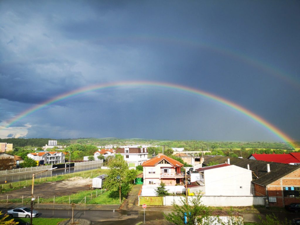 Tiempo mañana - arco iris